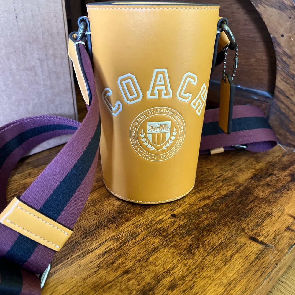Coach water bottle holder brand new never used